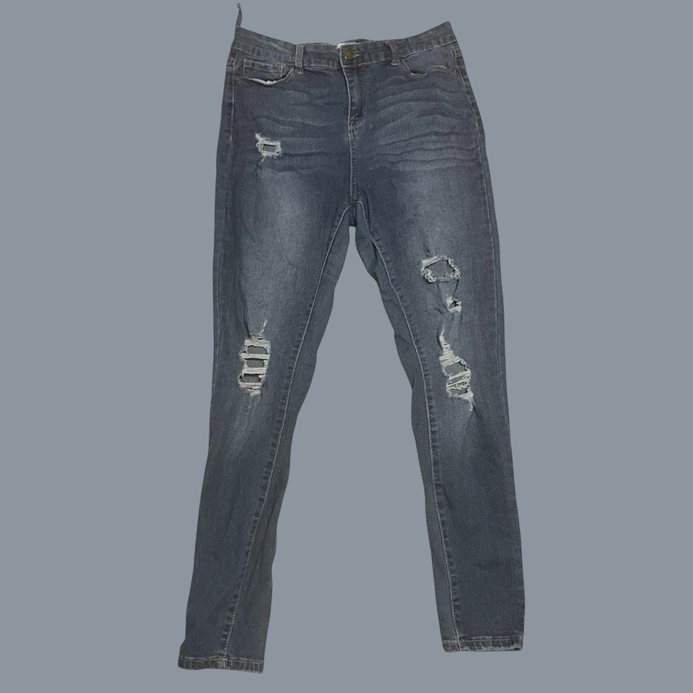True Craft Distressed Skinny Jeans